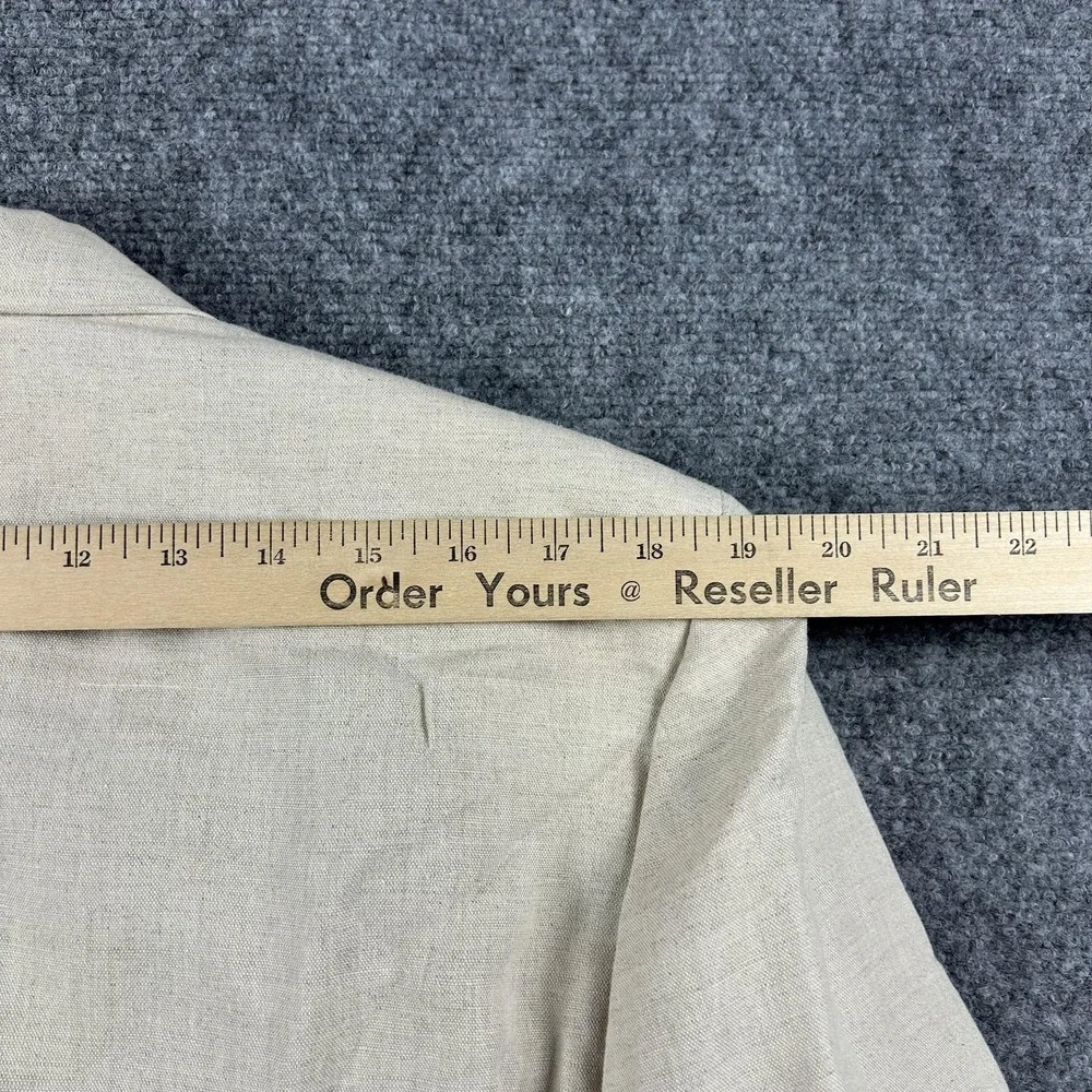 Banana Republic Blazer Mens 42R Beige Linen Cotton 3 Button‎ Sport Coat Summer